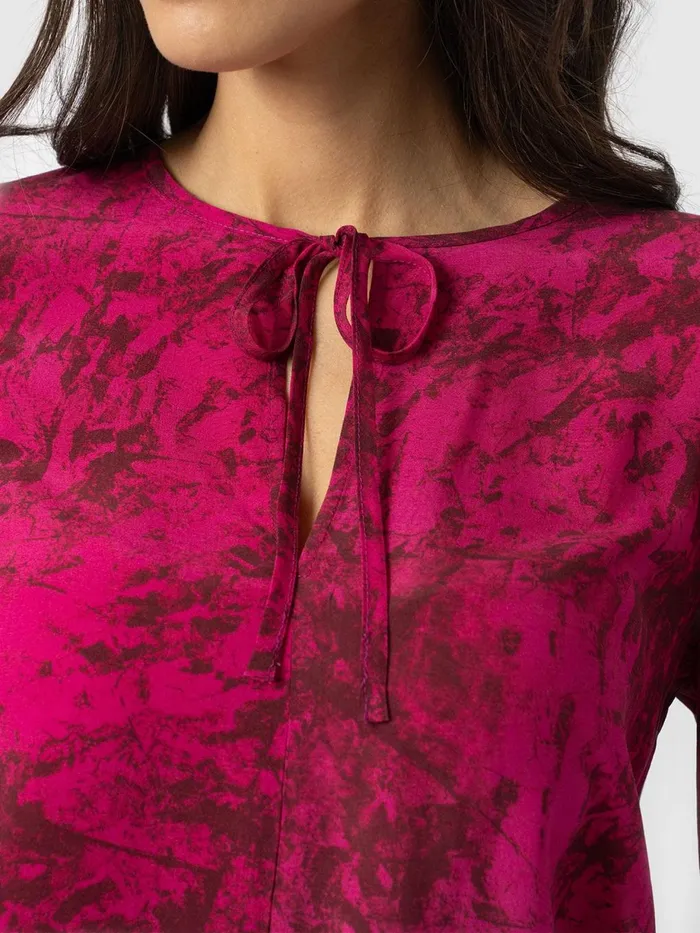 Saint And Sofia Blouses and Shirts Women Kristen Blouse 8211 Pink Marble Pink Marble