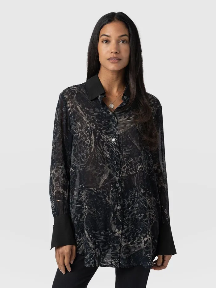 Saint And Sofia Blouses and Shirts Women Madison Shirt 8211 Spot Feather Spot Feather Saint And Sofia Blouses and Shirts Women Madison Shirt 8211 Spot Feather Spot Feather