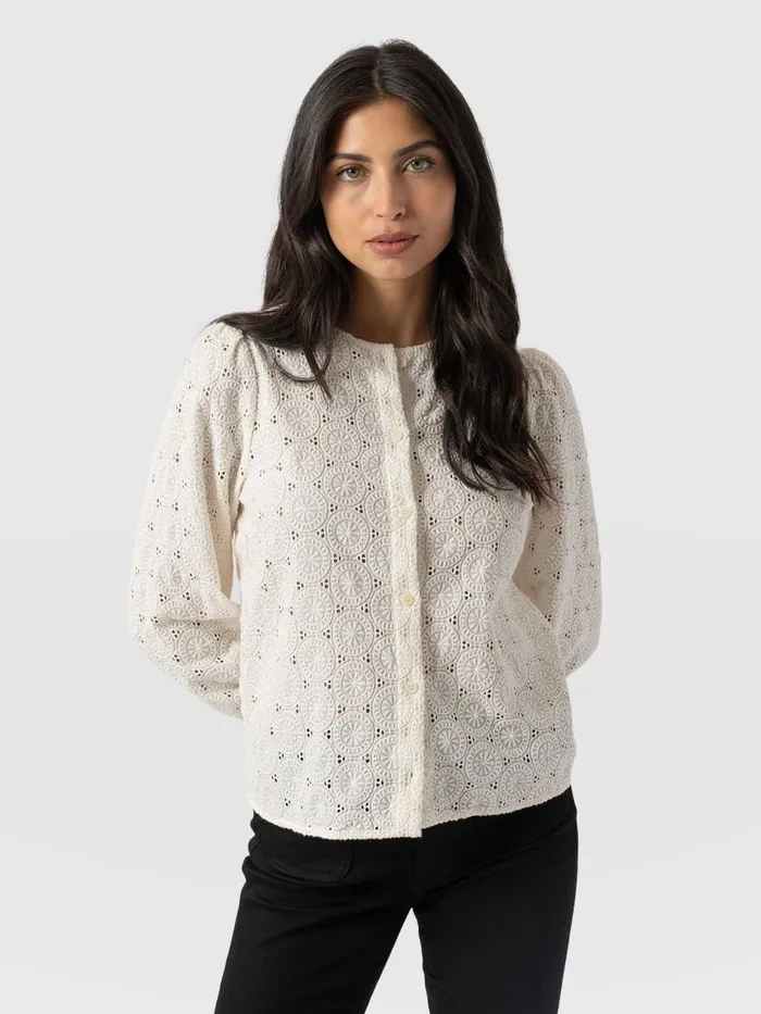 Saint And Sofia Blouses and Shirts Women Tabitha Blouse 8211 Cream Broderie Cream Broderie Saint And Sofia Blouses and Shirts Women Tabitha Blouse 8211 Cream Broderie Cream Broderie