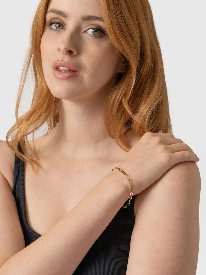 Saint And Sofia Bracelets Women Link Chain Bracelet 8211 Gold Gold