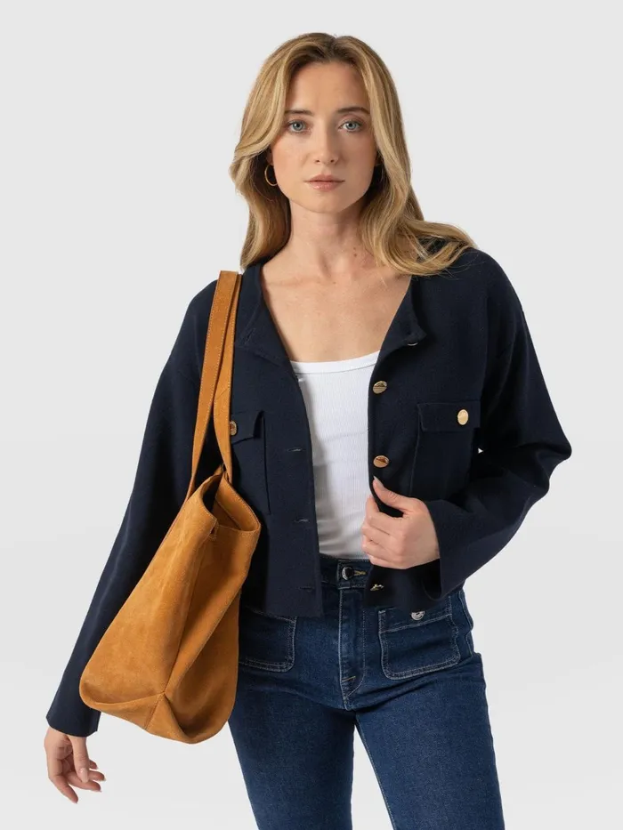 Saint And Sofia Coats and Jackets Women Maeva Knit Jacket 8211 Navy Navy