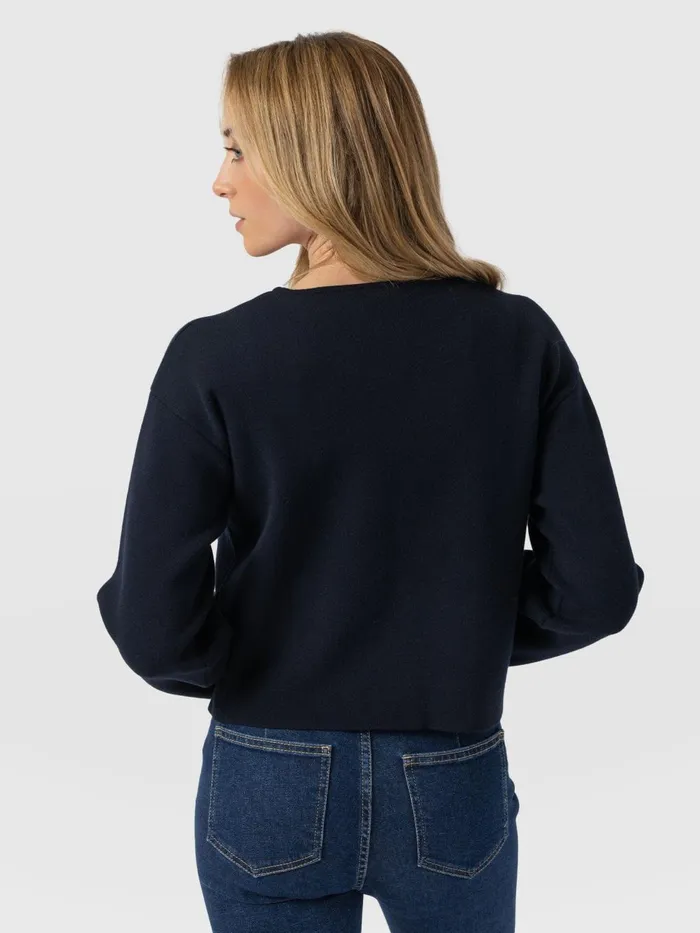 Saint And Sofia Coats and Jackets Women Maeva Knit Jacket 8211 Navy Navy