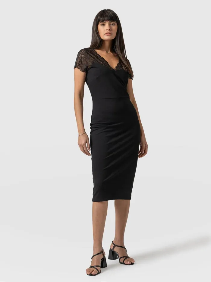 Saint And Sofia Dresses Women Sophia Lace Dress 8211 Black Black