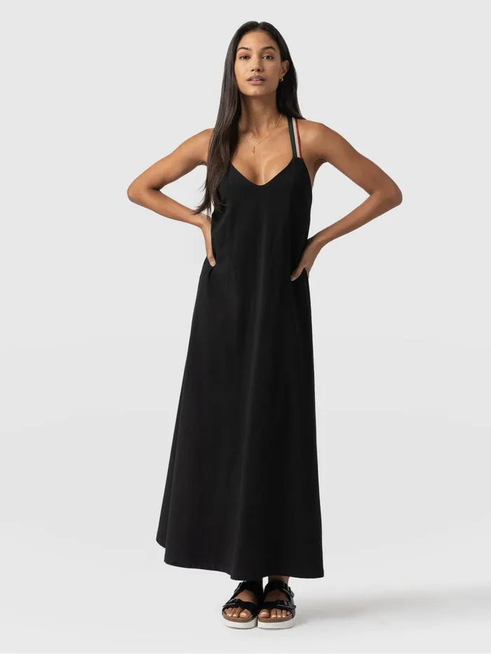 Saint And Sofia Dresses Women Sunset Dress Black 8211 Red Lurex Red Lurex