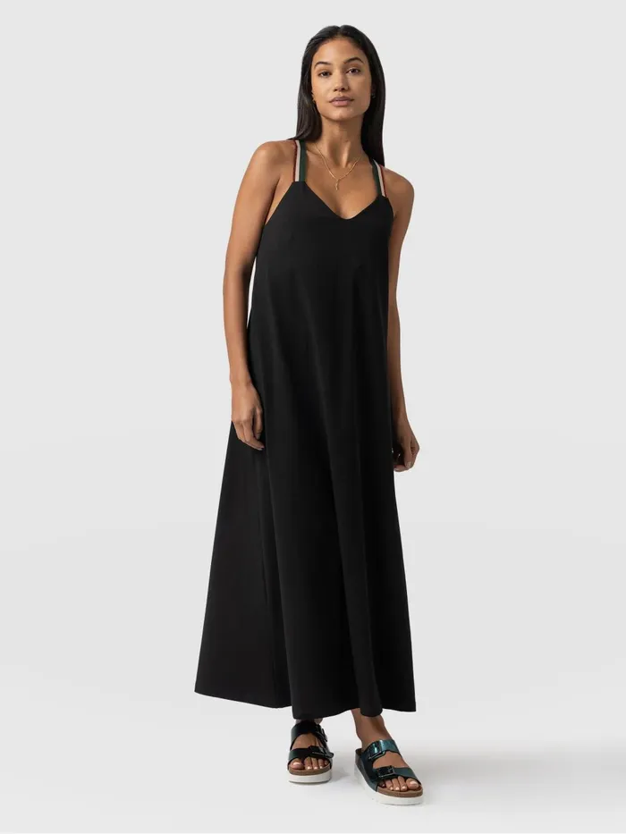 Saint And Sofia Dresses Women Sunset Dress Black 8211 Red Lurex Red Lurex