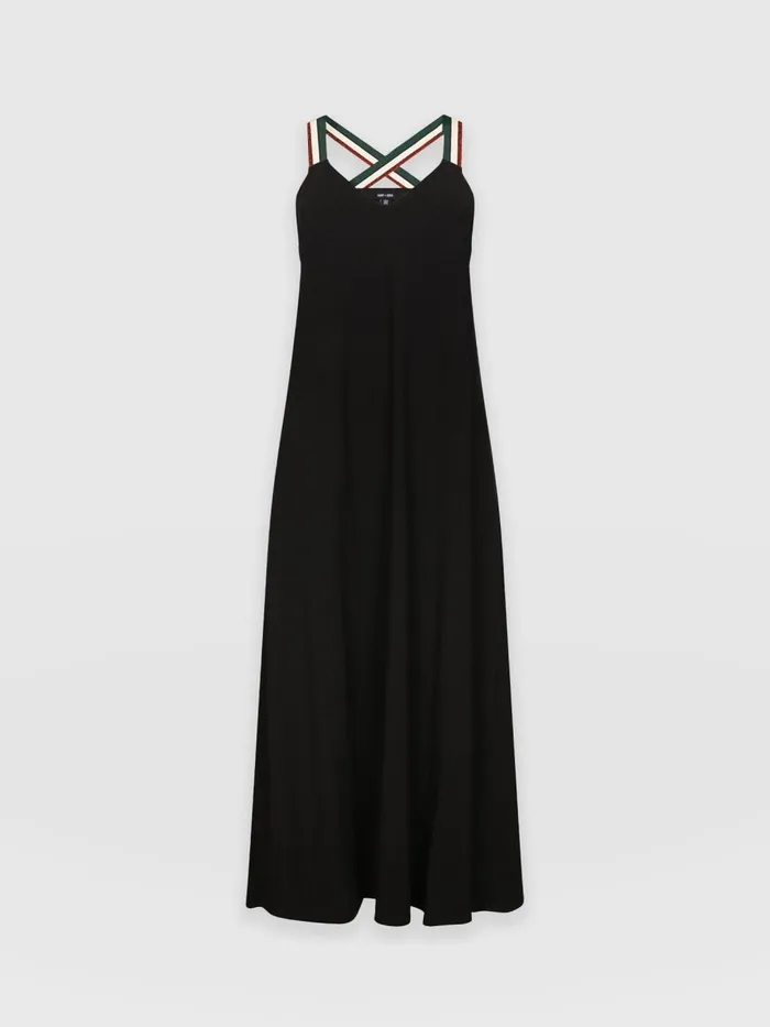 Saint And Sofia Dresses Women Sunset Dress Black 8211 Red Lurex Red Lurex