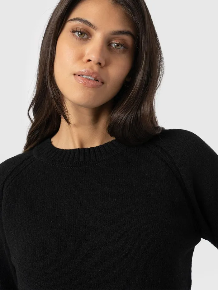 Saint And Sofia Knitwear Women Cambridge Cashmere Sweater 8211 Black Black