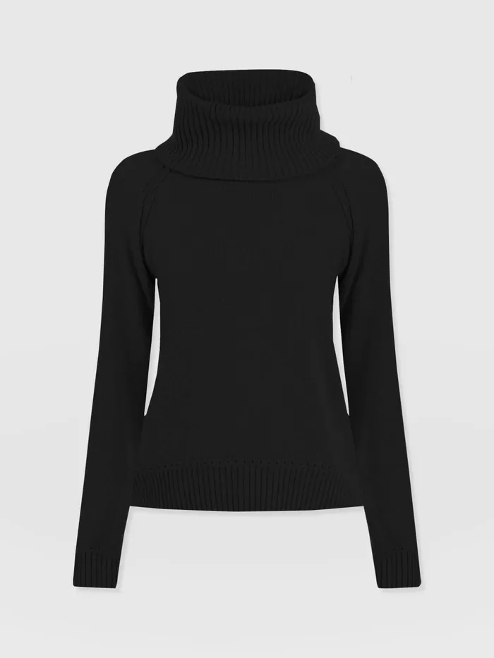 Saint And Sofia Knitwear Women Cambridge Cashmere Sweater 8211 Black Black