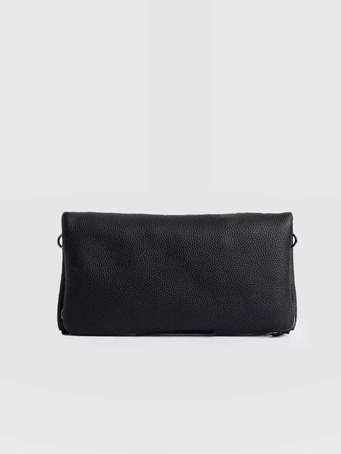 Saint And Sofia Leather Women Alexis Studded Clutch 8211 Black Black