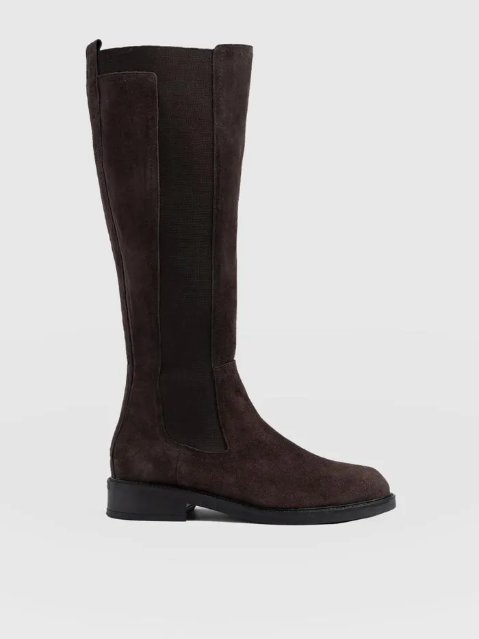 Saint And Sofia Leather Women Evelyn Knee High Boot 8211 Brown Brown