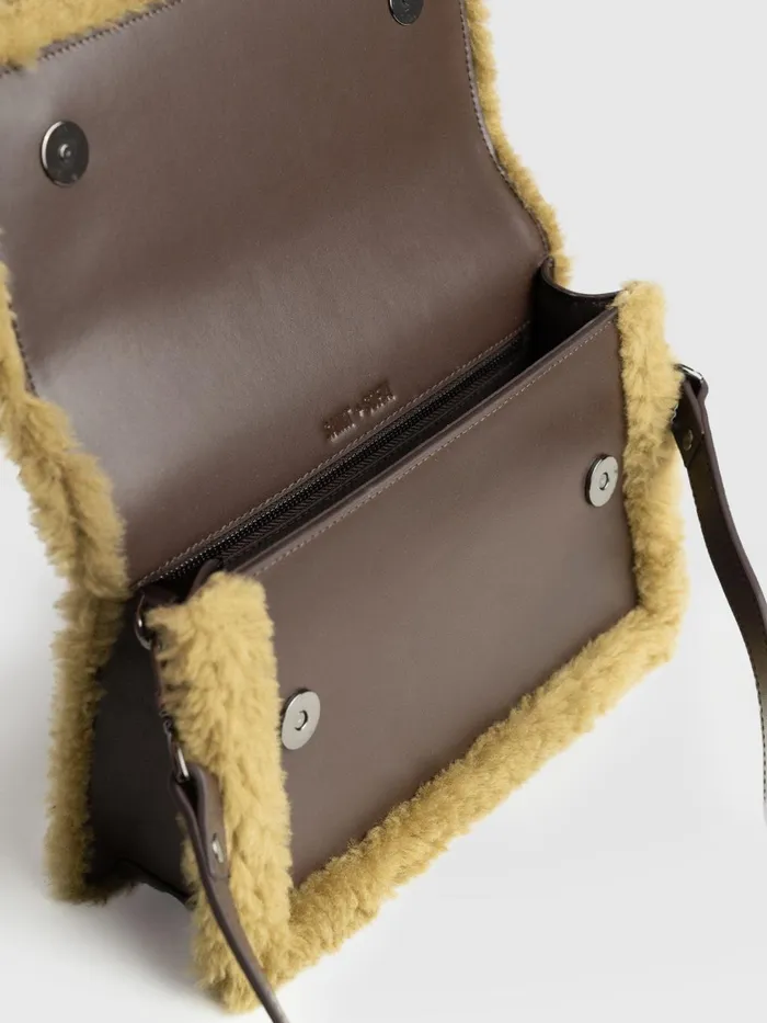 Saint And Sofia Leather Women Rylee Cross Body Bag 8211 BrownKhaki Brownkhaki