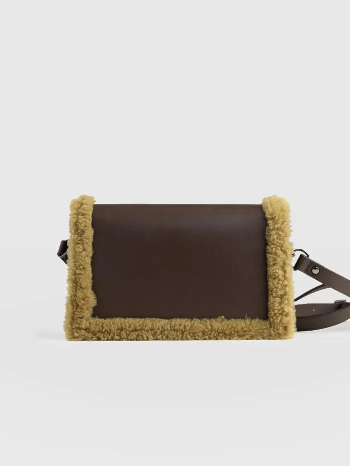 Saint And Sofia Leather Women Rylee Cross Body Bag 8211 BrownKhaki Brownkhaki