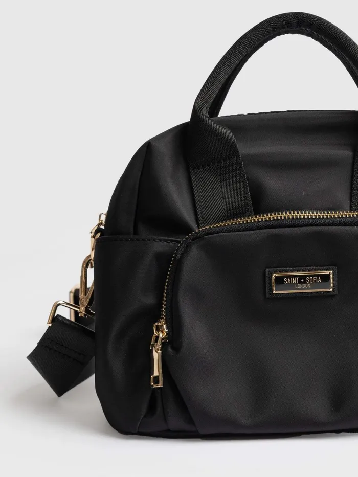 Saint And Sofia Nylon Bags Women Nylon Noho Bag 8211 Black Black