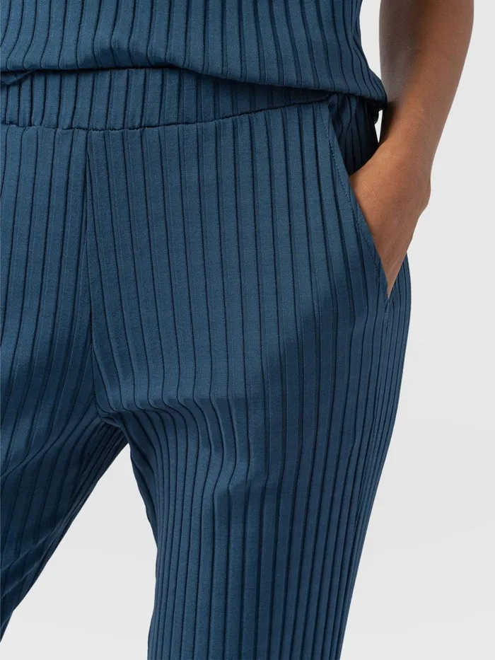 Saint And Sofia Pants Women Apartment Pant 8211 Teal Rib Teal Rib