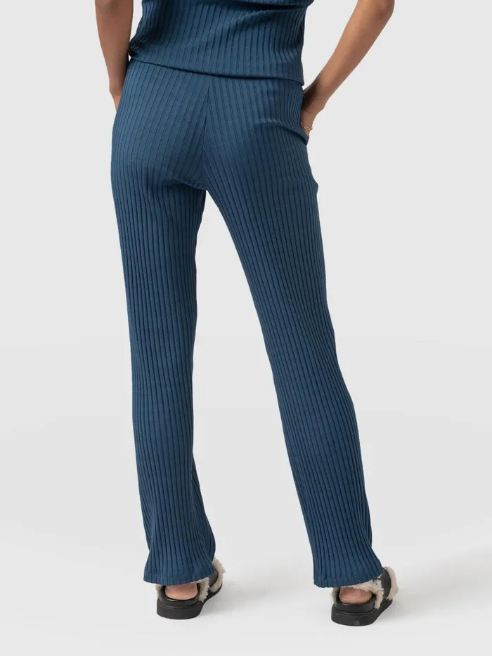 Saint And Sofia Pants Women Apartment Pant 8211 Teal Rib Teal Rib