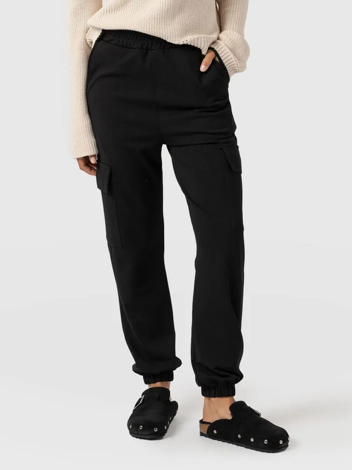 Saint And Sofia Pants Women Cargo Tapered Pant 8211 Black Black