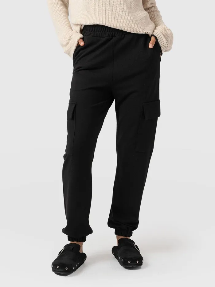 Saint And Sofia Pants Women Cargo Tapered Pant 8211 Black Black