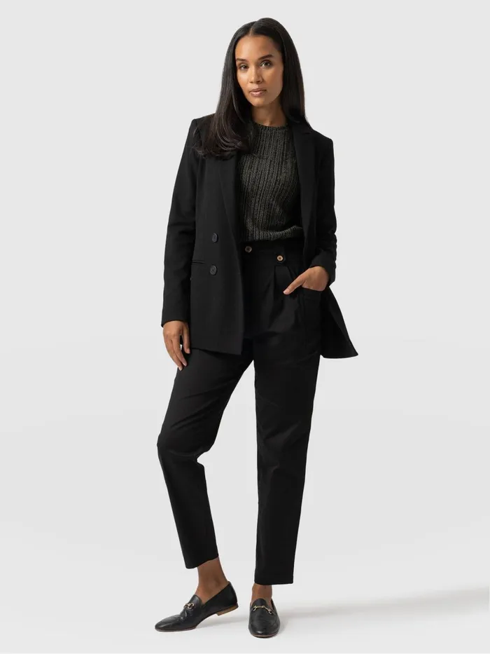 Saint And Sofia Pants Women High Waisted Cargo Pant 8211 Black Black
