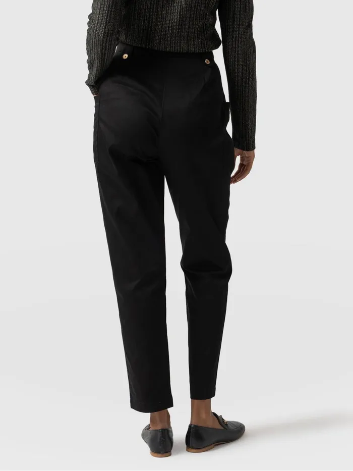 Saint And Sofia Pants Women High Waisted Cargo Pant 8211 Black Black