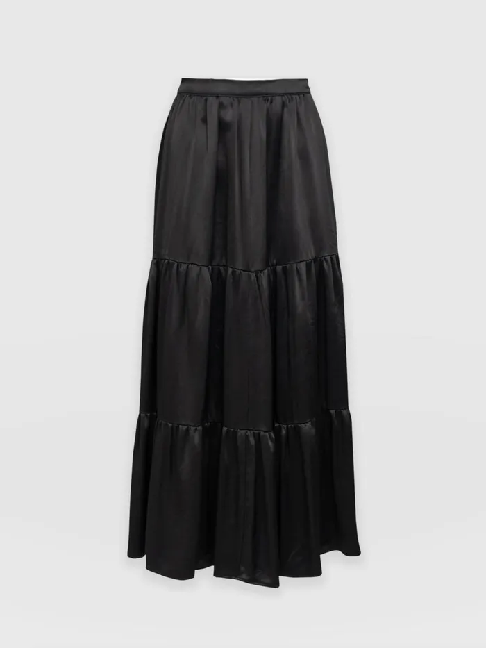 Saint And Sofia Skirts Women Greenwich Skirt 8211 Gloss Black Gloss Black