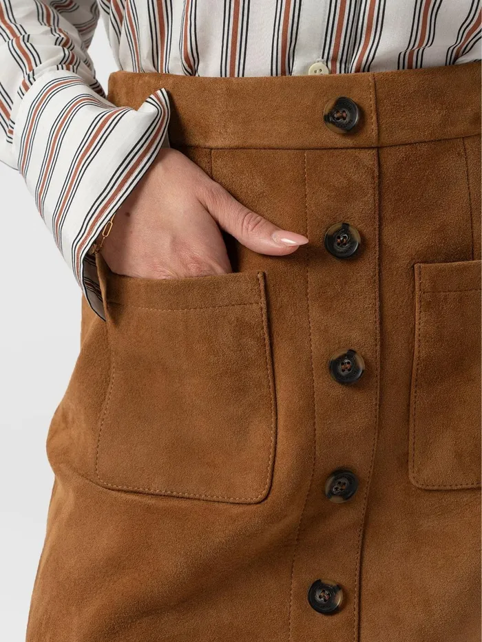Saint And Sofia Skirts Women Luther Suede Mini 8211 Camel Camel