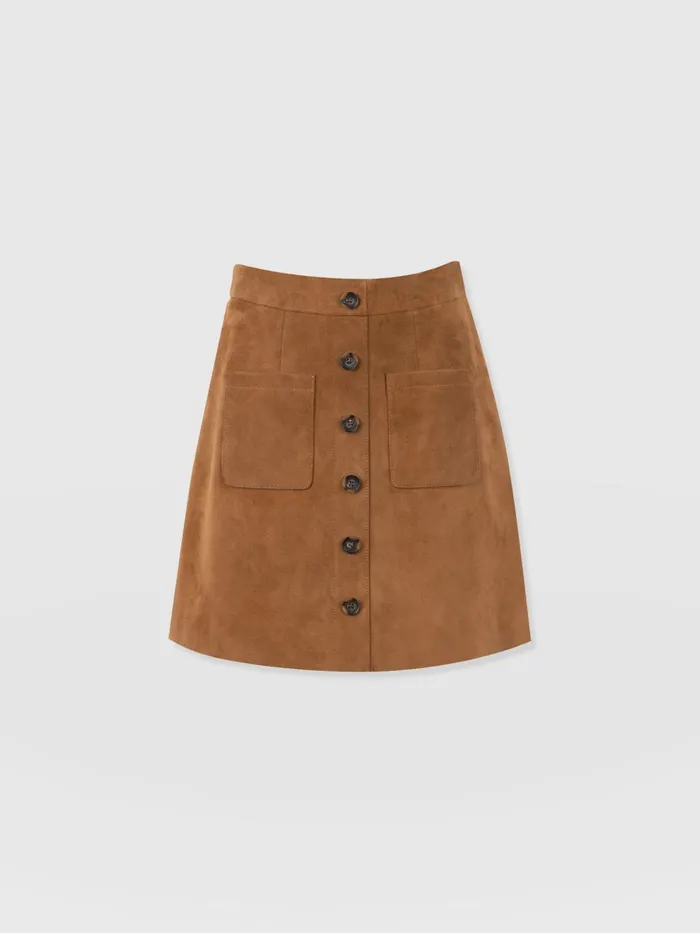 Saint And Sofia Skirts Women Luther Suede Mini 8211 Camel Camel