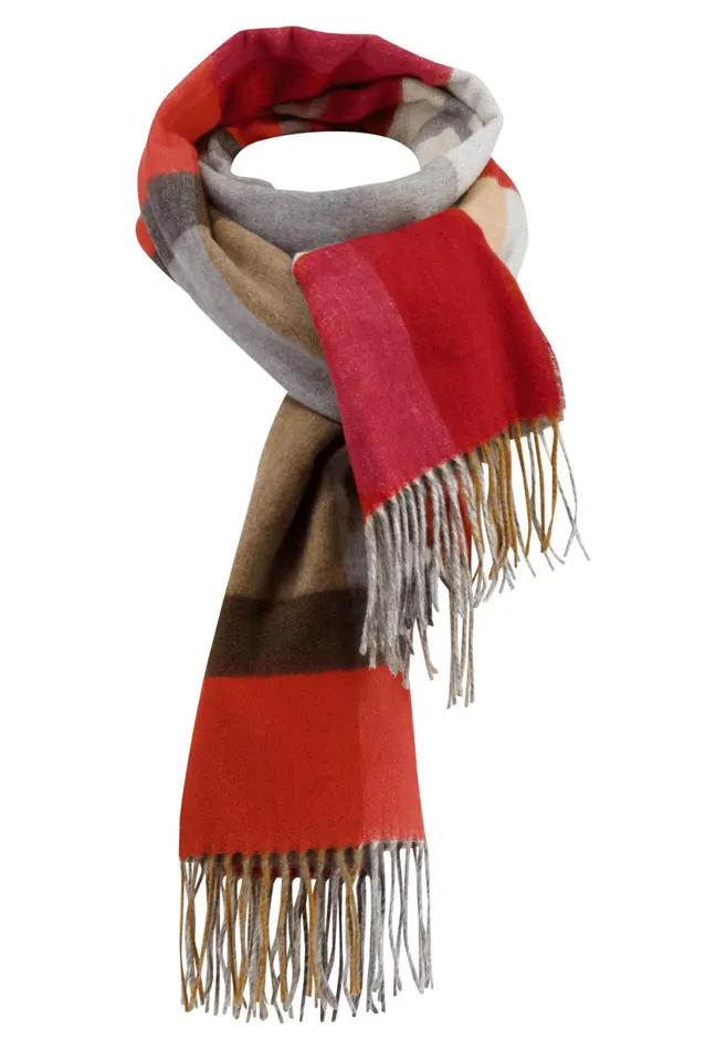 Sale Men FYNCHHATTON Checked Statement Scarf Camelwave