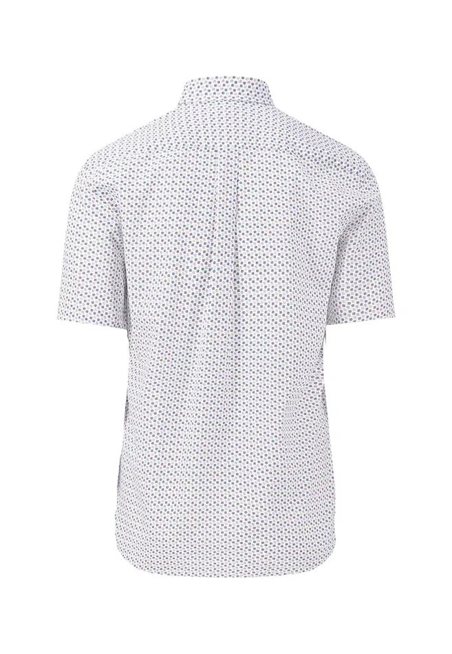 Sale Men FYNCHHATTON Dotted Short sleeved Shirt Made Of Pure Cotton Dusty Lavenderleaf Greenorient Redsummer Breeze Sale Men FYNCHHATTON Dotted Short sleeved Shirt Made Of Pure Cotton Dusty Lavenderleaf Greenorient Redsummer Breeze