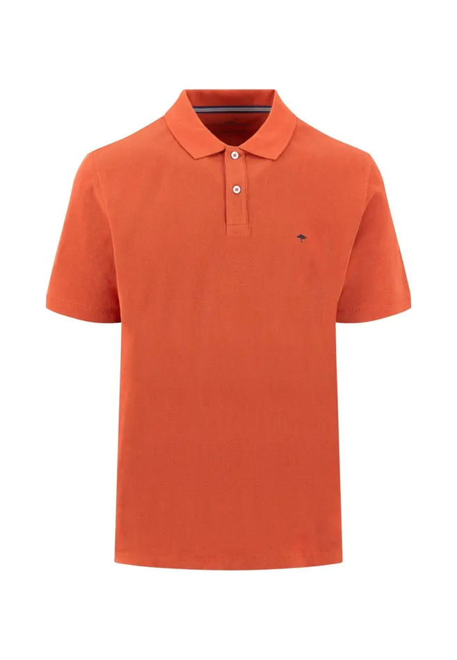 Sale Men FYNCHHATTON Polo Shirt Made Of Cotton Mix With A Logo Detail Rustnavy