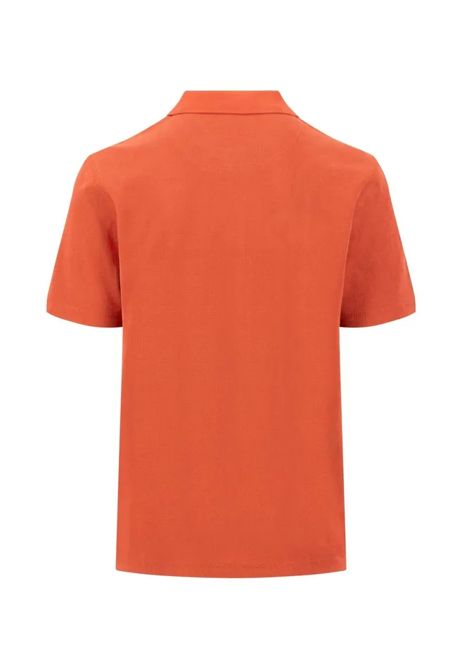Sale Men FYNCHHATTON Polo Shirt Made Of Cotton Mix With A Logo Detail Rustnavy
