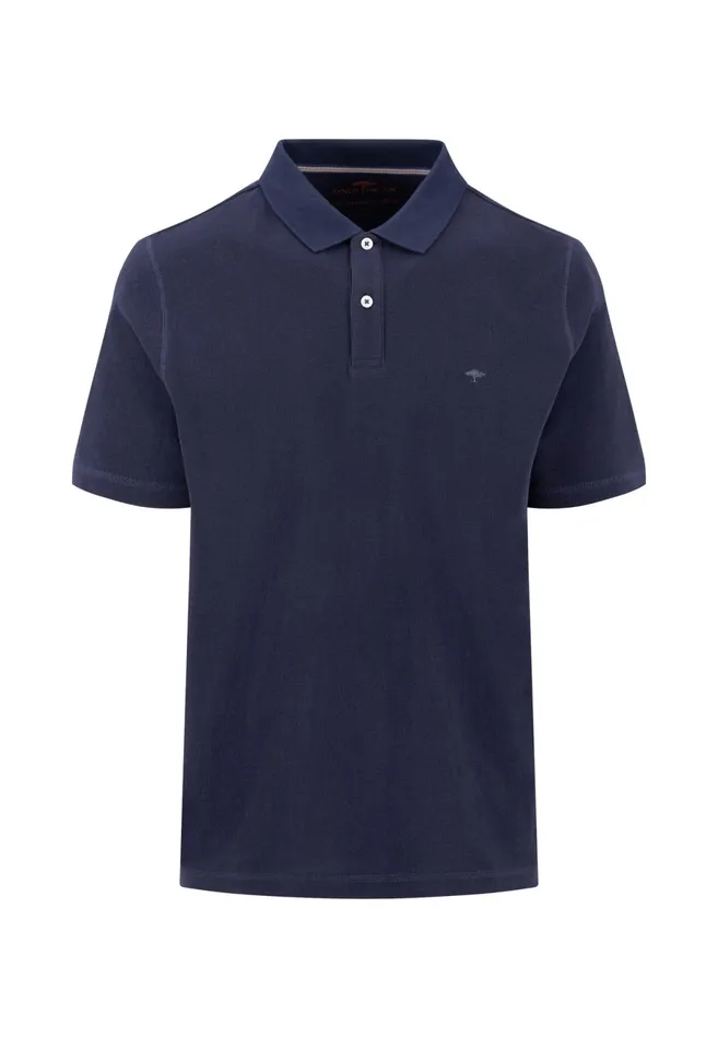 Sale Men FYNCHHATTON Polo Shirt Made Of Cotton Mix With A Logo Detail Rustnavy