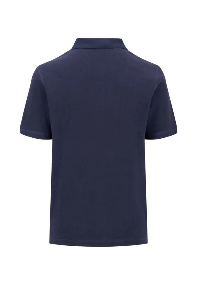 Sale Men FYNCHHATTON Polo Shirt Made Of Cotton Mix With A Logo Detail Rustnavy