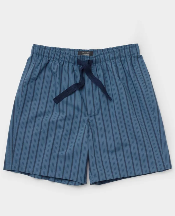 Savile Row Company Blue Navy Stripe Cotton Lounge Shorts Blue Navy Stripe Men Lounge Shorts Savile Row Company Blue Navy Stripe Cotton Lounge Shorts Blue Navy Stripe Men Lounge Shorts
