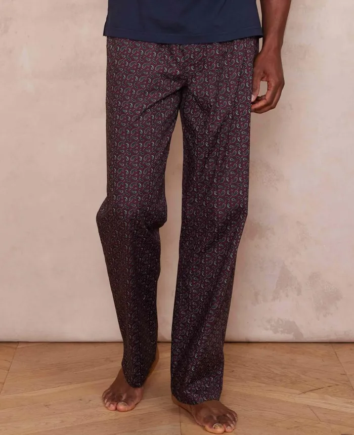 Savile Row Company Burgundy Paisley Cotton Lounge Pants Burgundy Paisley Men Lounge Pants Savile Row Company Burgundy Paisley Cotton Lounge Pants Burgundy Paisley Men Lounge Pants
