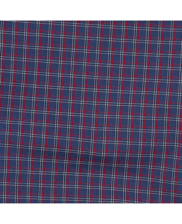 Savile Row Company Navy Red Check Cotton Lounge Pants Navy Red Check Men Lounge Pants