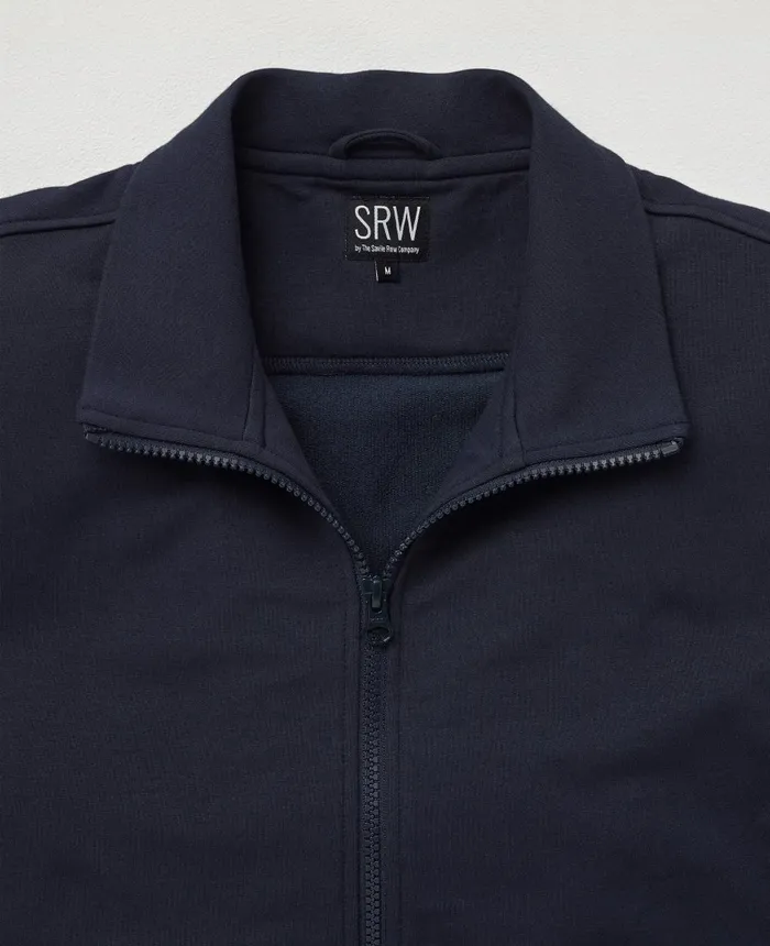 Savile Row Company Navy Stretch Cotton Blend ZipUp Sweatshirt Navy Men Casual Tops Savile Row Company Navy Stretch Cotton Blend ZipUp Sweatshirt Navy Men Casual Tops