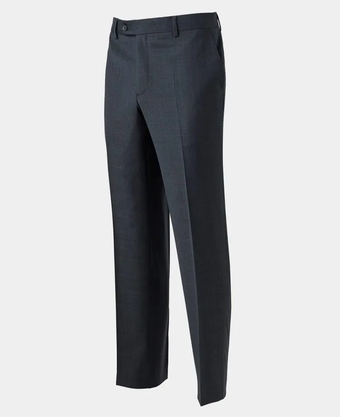 Savile Row Company Navy WoolBlend Prince Of Wales Check Suit Trousers Men Suit Trousers Savile Row Company Navy WoolBlend Prince Of Wales Check Suit Trousers Men Suit Trousers