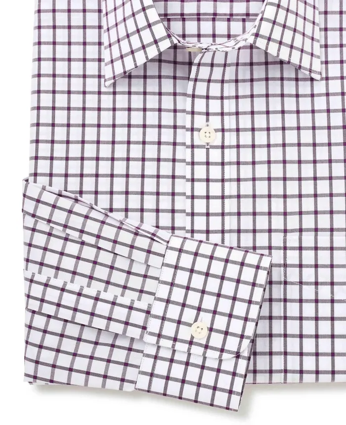 Savile Row Company White Purple Cotton Grid Check Classic Fit Formal Shirt 8211 Single Cuff Men Formal Shirts Savile Row Company White Purple Cotton Grid Check Classic Fit Formal Shirt 8211 Single Cuff Men Formal Shirts