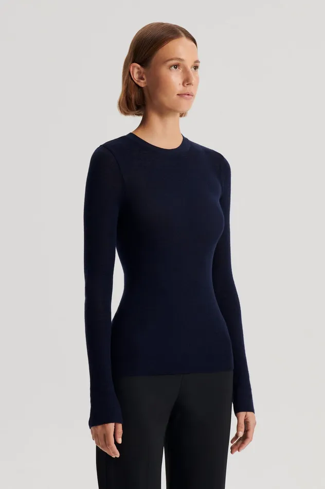 Scanlan Theodore Babywool Crew Neck Sweater Navy Tops Scanlan Theodore Babywool Crew Neck Sweater Navy Tops Scanlan Theodore Women Knitwear Scanlan Theodore Babywool Crew Neck Sweater Navy Tops Scanlan Theodore Babywool Crew Neck Sweater Navy Tops Scanlan Theodore Women Knitwear