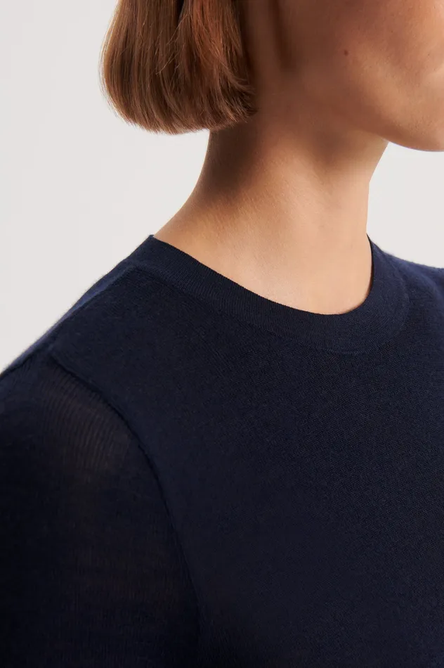 Scanlan Theodore Babywool Crew Neck Sweater Navy Tops Scanlan Theodore Babywool Crew Neck Sweater Navy Tops Scanlan Theodore Women Knitwear Scanlan Theodore Babywool Crew Neck Sweater Navy Tops Scanlan Theodore Babywool Crew Neck Sweater Navy Tops Scanlan Theodore Women Knitwear