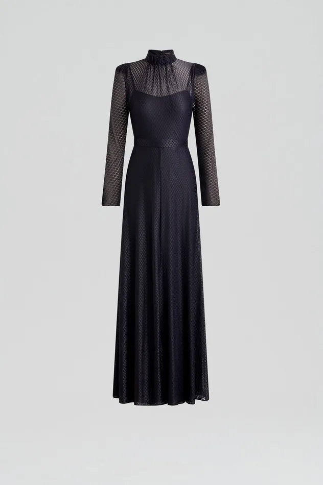 Scanlan Theodore Dresses Women FRENCH LACE DRESS NAVY Scanlan Theodore Dresses Women FRENCH LACE DRESS NAVY