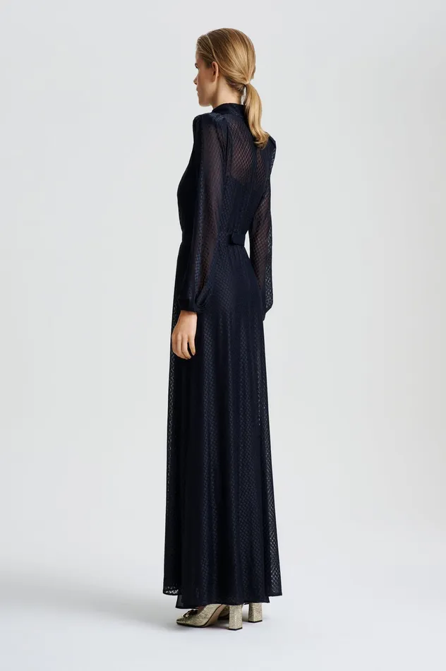 Scanlan Theodore Dresses Women FRENCH LACE DRESS NAVY Scanlan Theodore Dresses Women FRENCH LACE DRESS NAVY