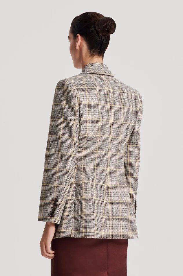 Scanlan Theodore PLAID TAILORED JACKET GINGER Women Jackets Scanlan Theodore PLAID TAILORED JACKET GINGER Women Jackets