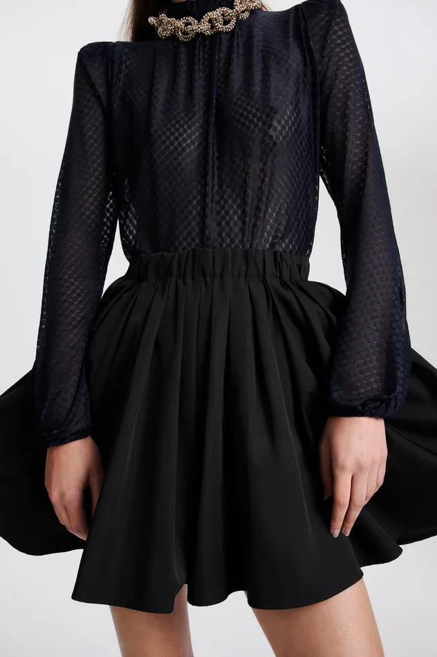 Scanlan Theodore TECH SKIRT BLACK Women Skirts Scanlan Theodore TECH SKIRT BLACK Women Skirts