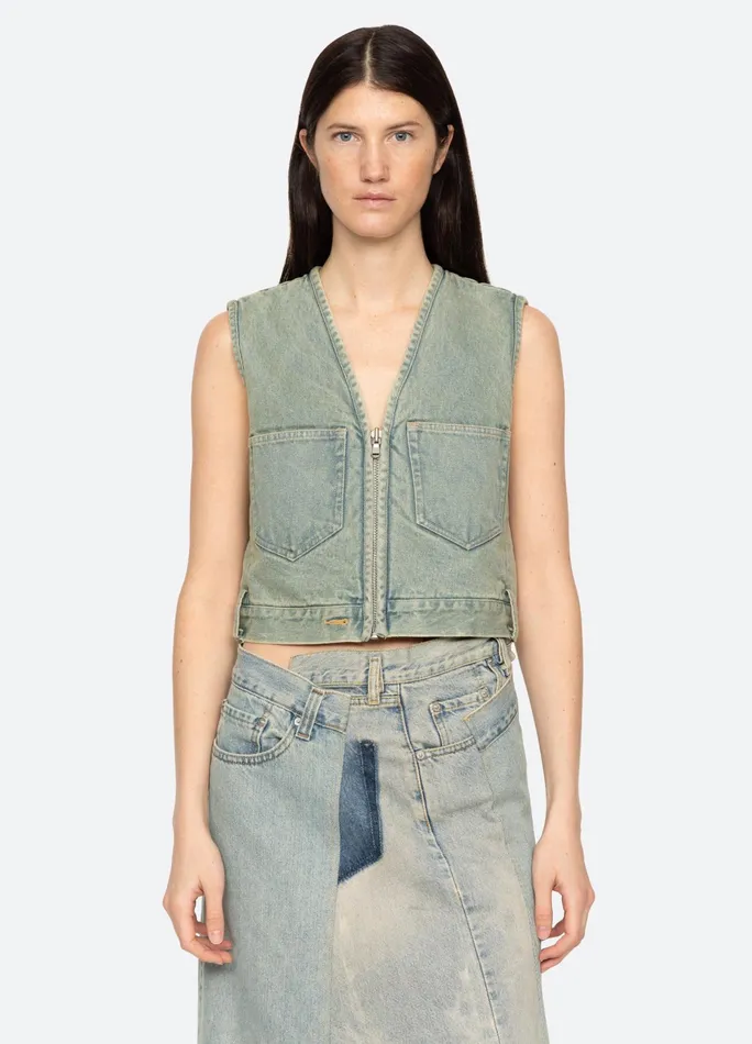 Sea New York Tops Alba Vest Blue 8211 Women