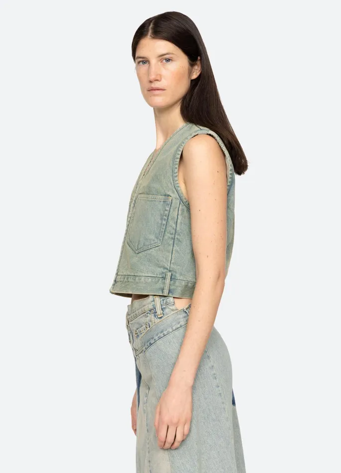 Sea New York Tops Alba Vest Blue 8211 Women