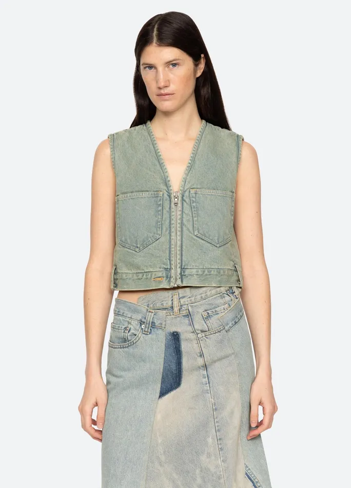 Sea New York Tops Alba Vest Blue 8211 Women