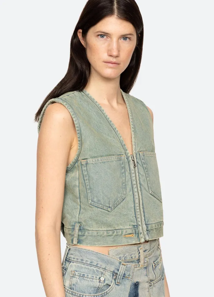 Sea New York Tops Alba Vest Blue 8211 Women