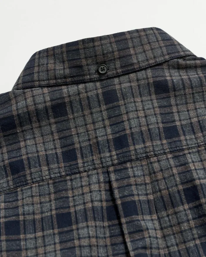 Shirting Men Billy Reid Plaid Tuscumbia Shirt Bd Brownblack