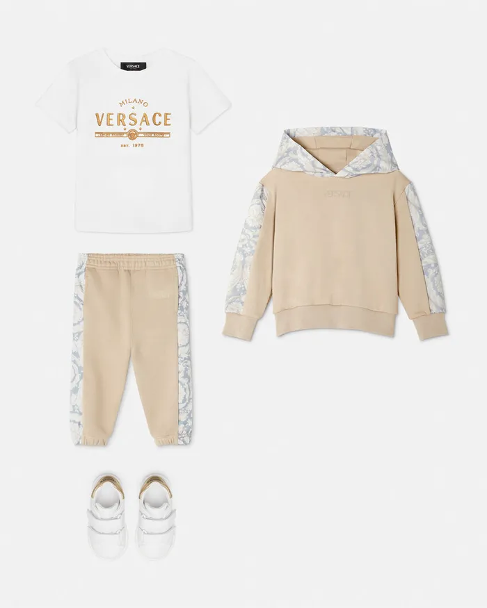 Shirts and Tshirts Kids Versace Logo TShirt Whiteprint
